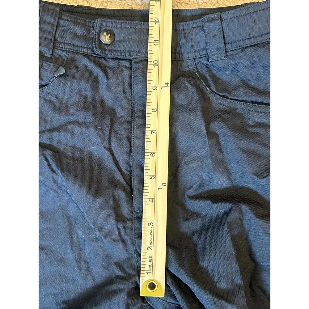 Spyder Boys Ski Snow Pants Black Youth Size 16 Insulated Winter Snowboard